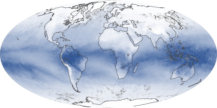 Global Map Water Vapor Image 175