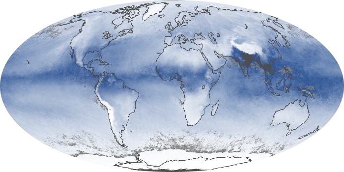 Global Map Water Vapor Image 181