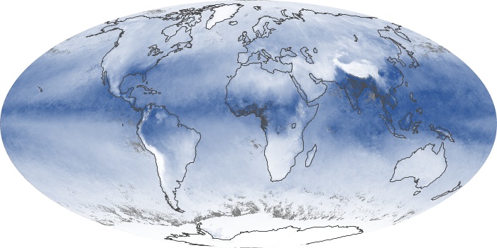 Global Map Water Vapor Image 182
