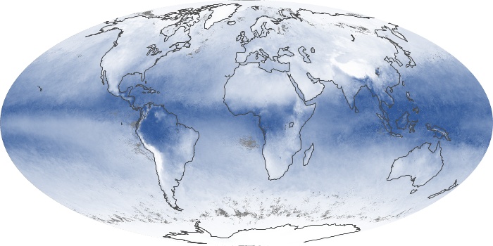 Global Map Water Vapor Image 184