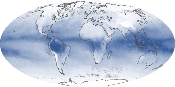 Global Map Water Vapor Image 185