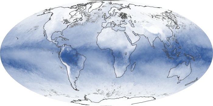 Global Map Water Vapor Image 186