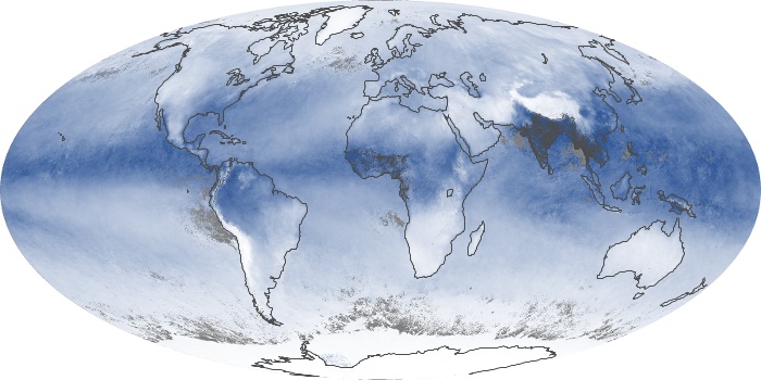 Global Map Water Vapor Image 194