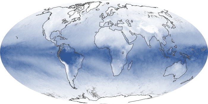 Global Map Water Vapor Image 201