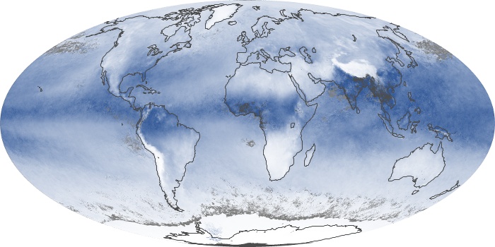 Global Map Water Vapor Image 205