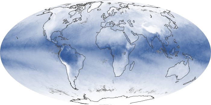 Global Map Water Vapor Image 208