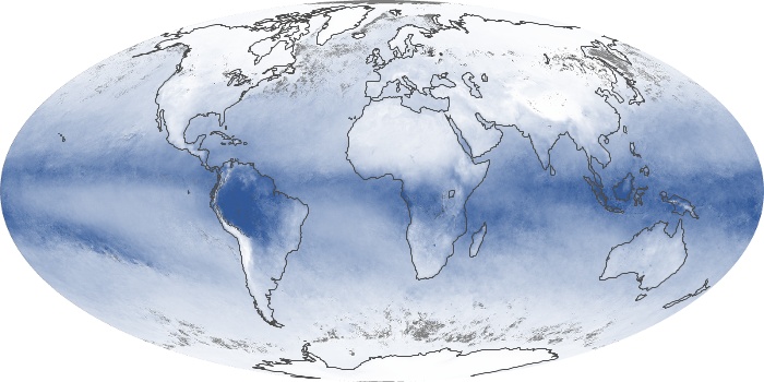 Global Map Water Vapor Image 210