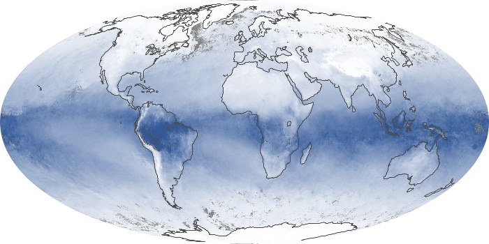 Global Map Water Vapor Image 212