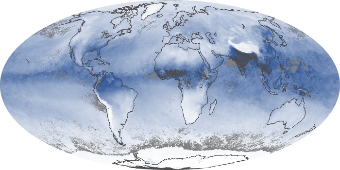 Global Map Water Vapor Image 229
