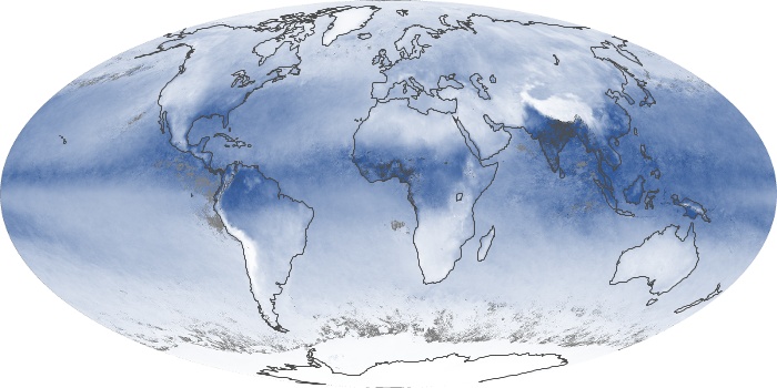 Global Map Water Vapor Image 230
