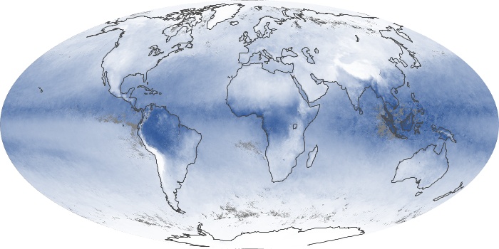 Global Map Water Vapor Image 244