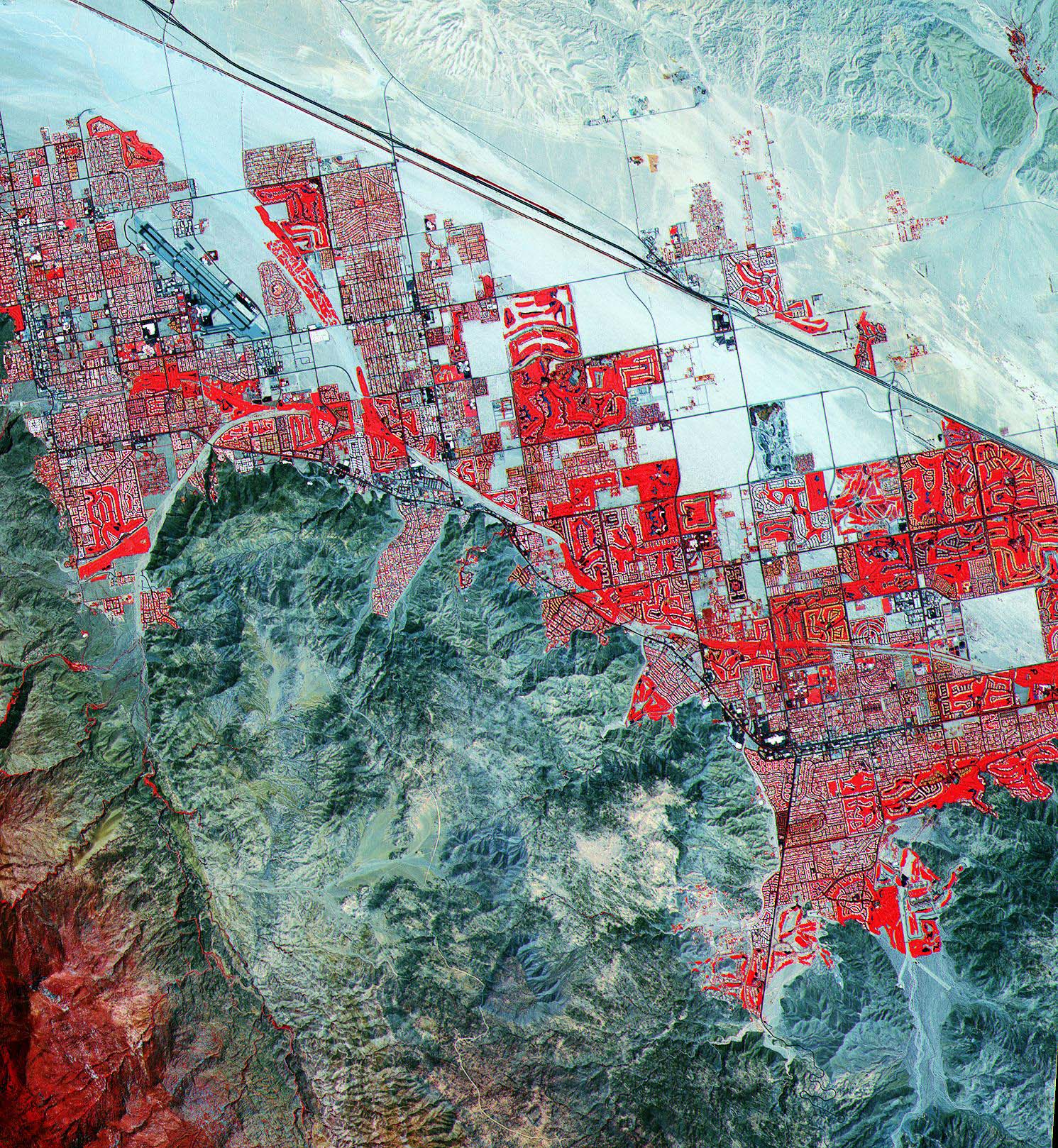 Palm Springs, California - NASA Science, image size:1491x1618