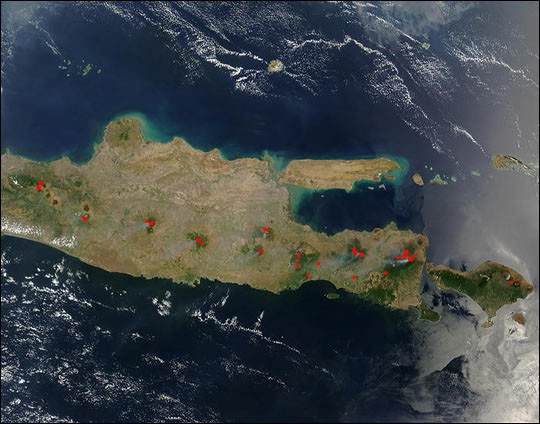 Java Rivers Of Fire Fires Burn in Java?s Islands of Forest - NASA Science
