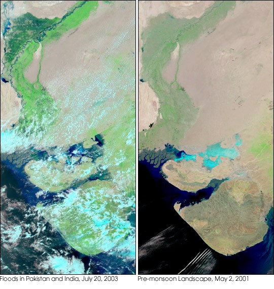 Floods in Pakistan and and India - NASA Science