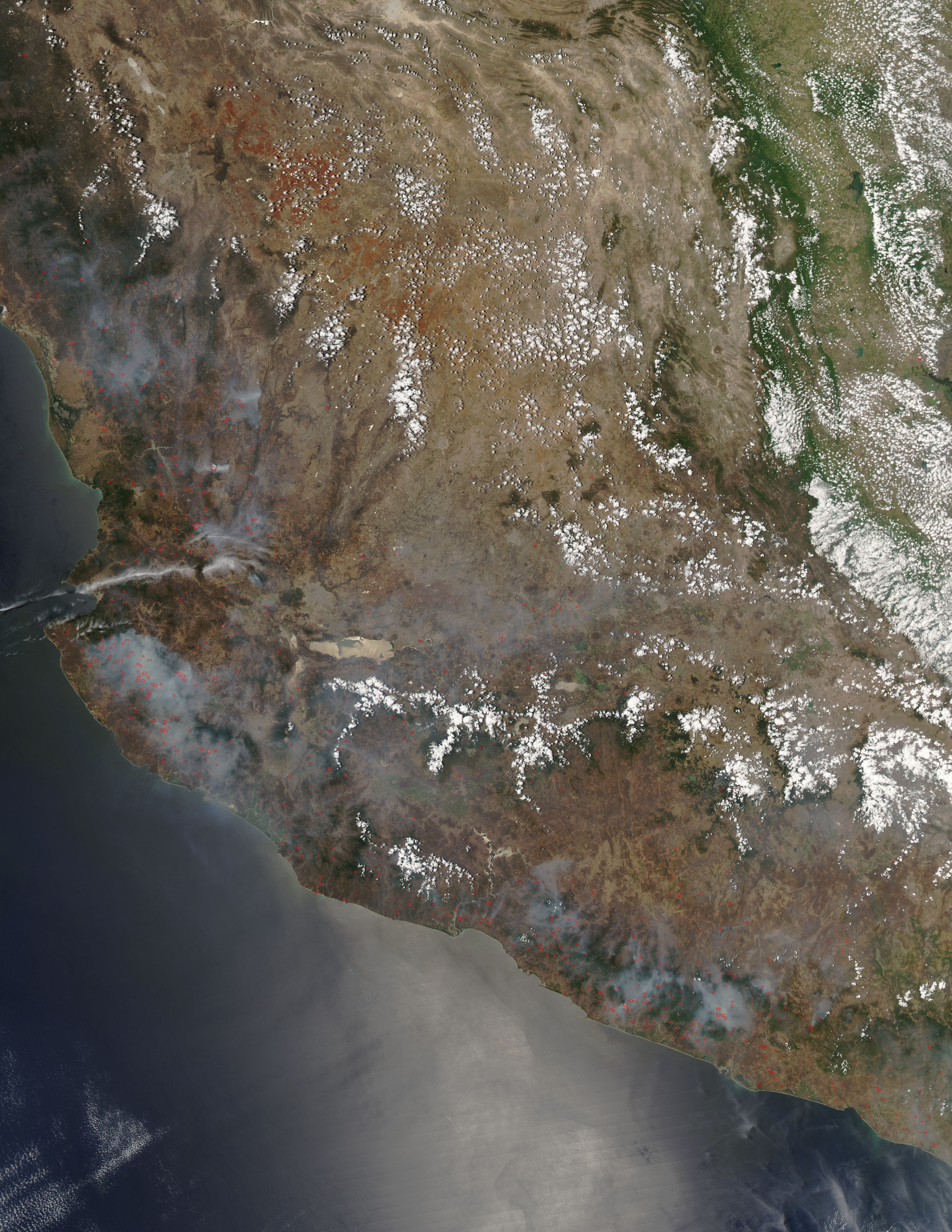 Fires in Mexico's Sierra Madre del Sur - NASA Science, image size:3400x4400