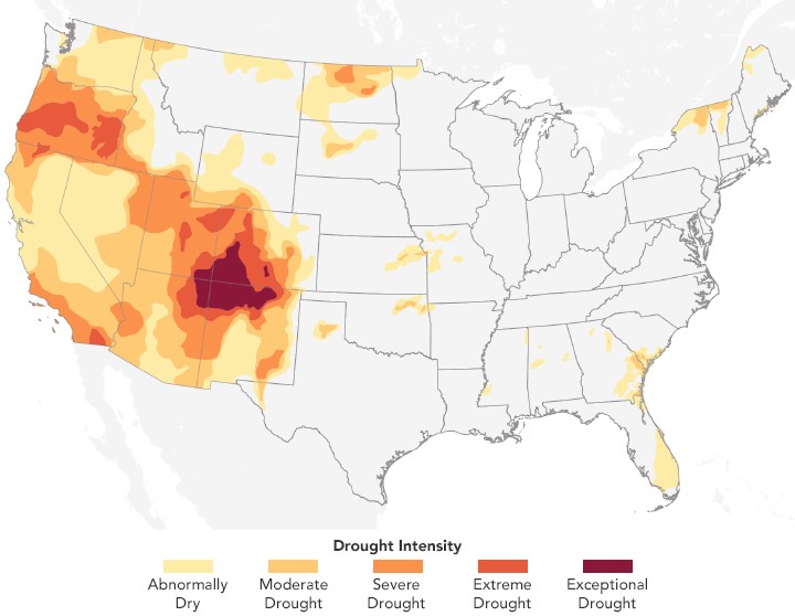 Drought Persists in the U.S. Southwest - NASA Science