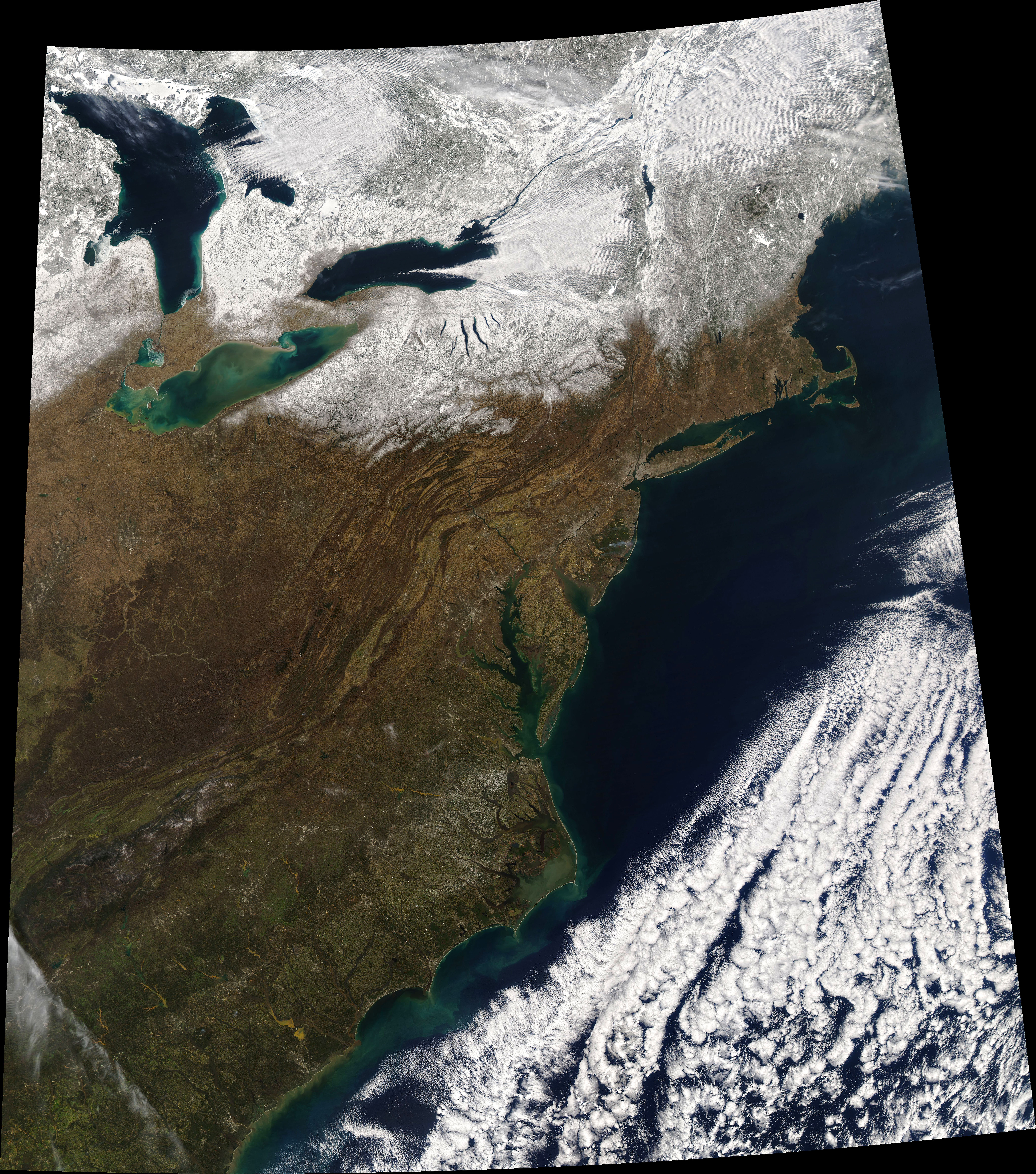 A Burst of Lake Effect Snow - NASA Science