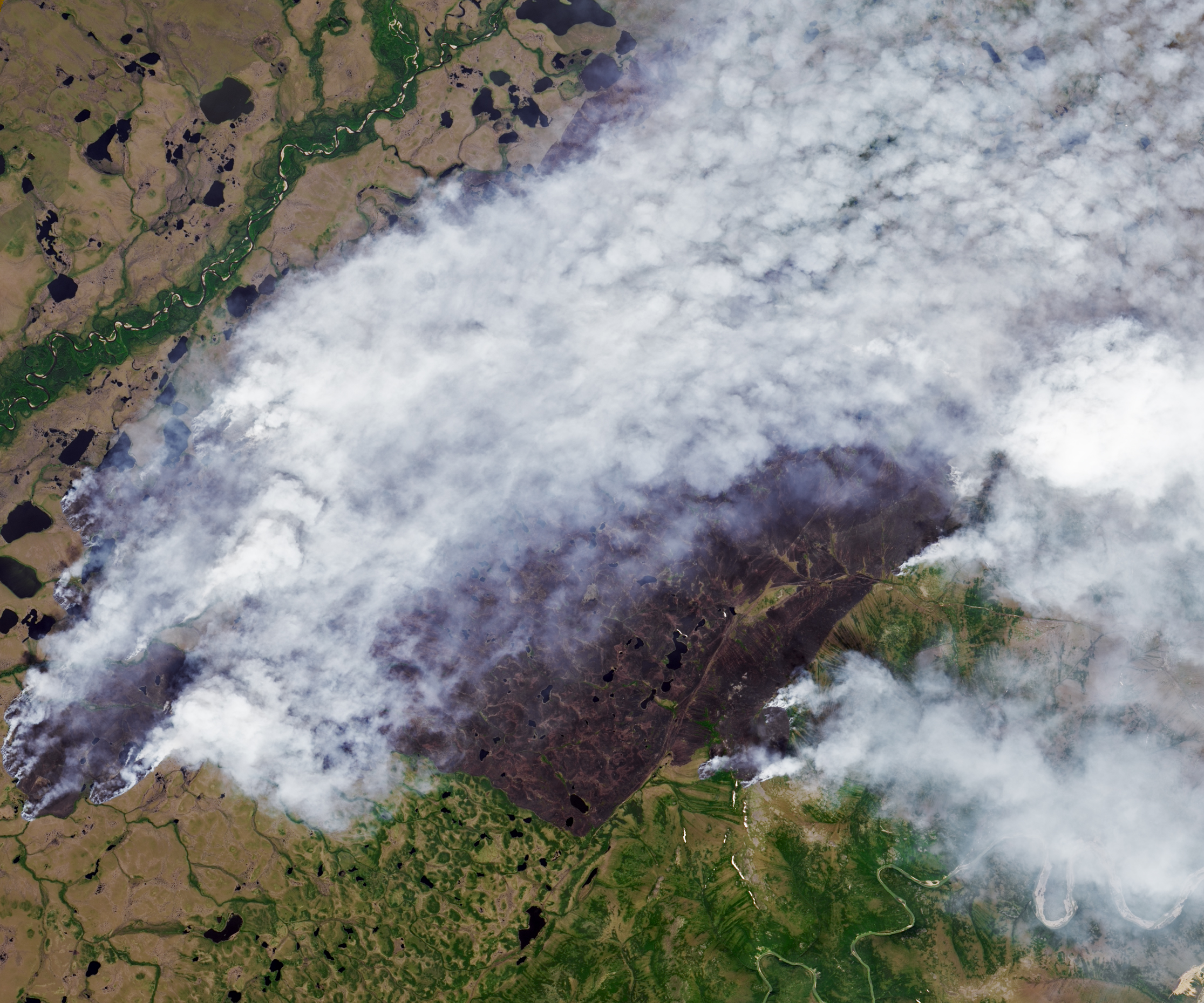 Fires Scorch the Sakha Republic - NASA Science