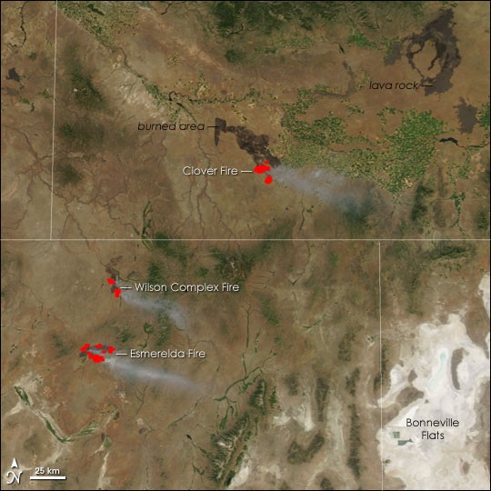 Fires in Nevada and Idaho - NASA Science