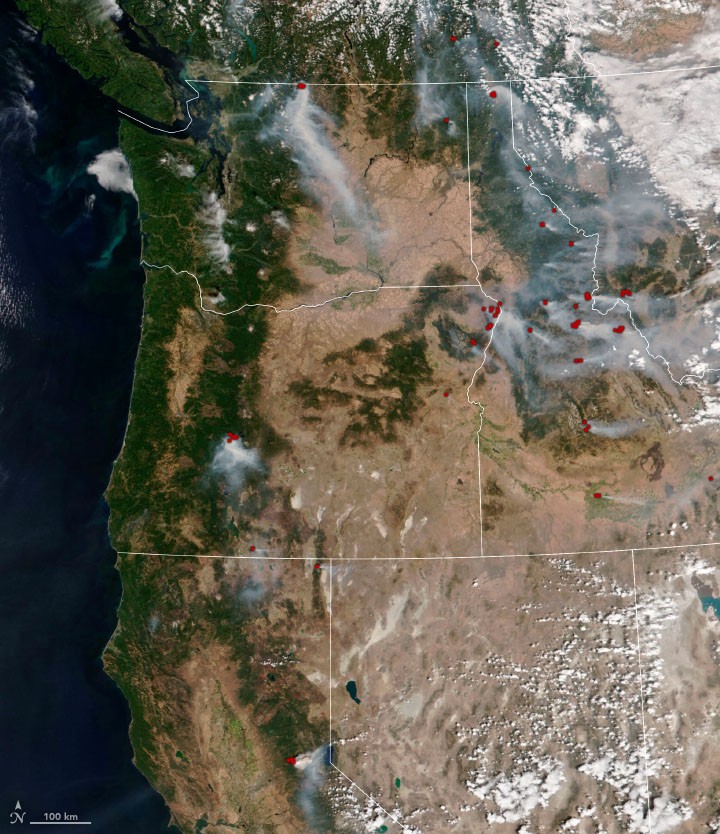 Smoky Fires Rage in the Northwest - NASA Science