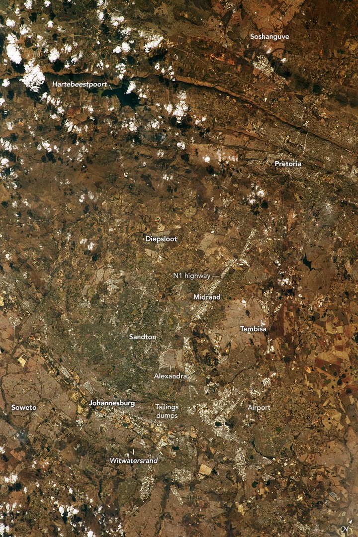 Johannesburg and Pretoria - NASA Science