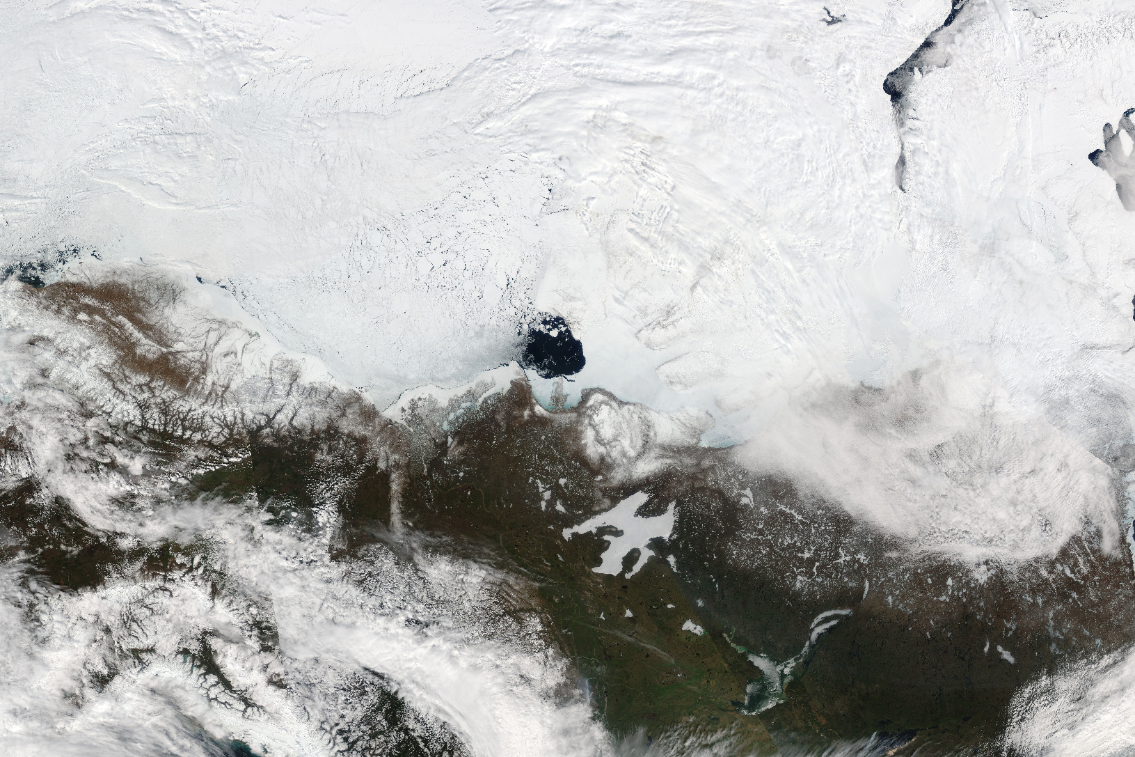 Splintering Sea Ice in the Amundsen Gulf - NASA Science