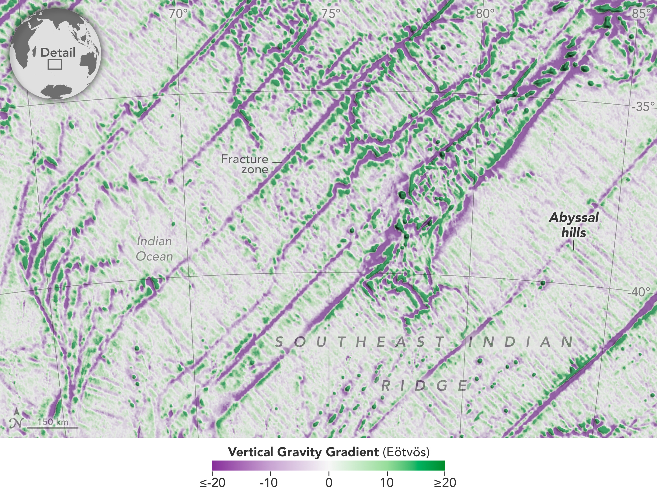 Seamounts and Abyssal Hills Mapped From Space - NASA Science