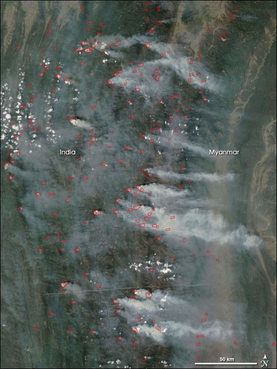 Fires in South Asia - NASA Science