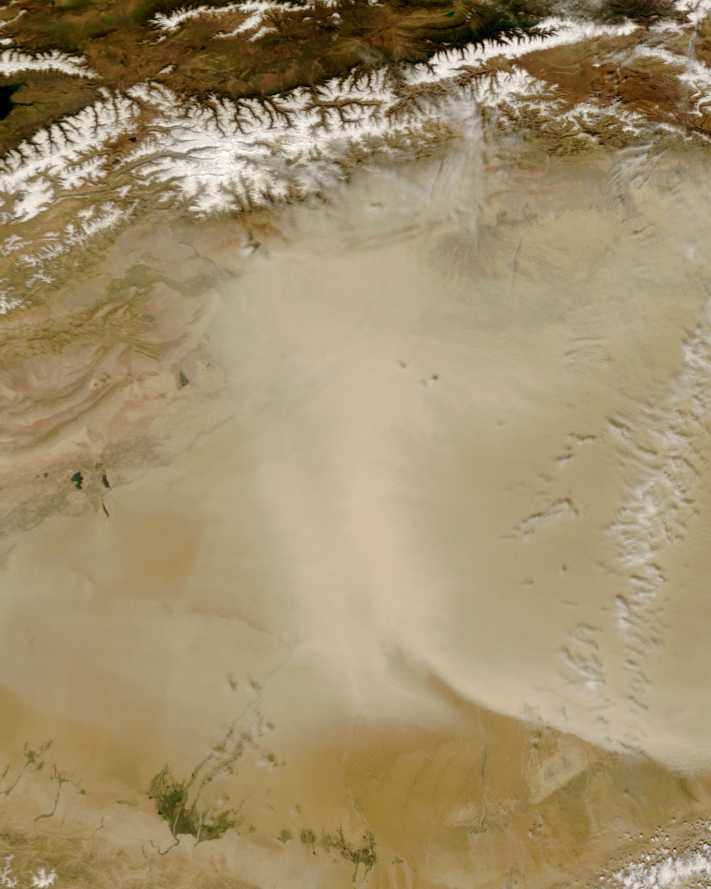 Dust Storm in the Taklimakan Desert - NASA Science