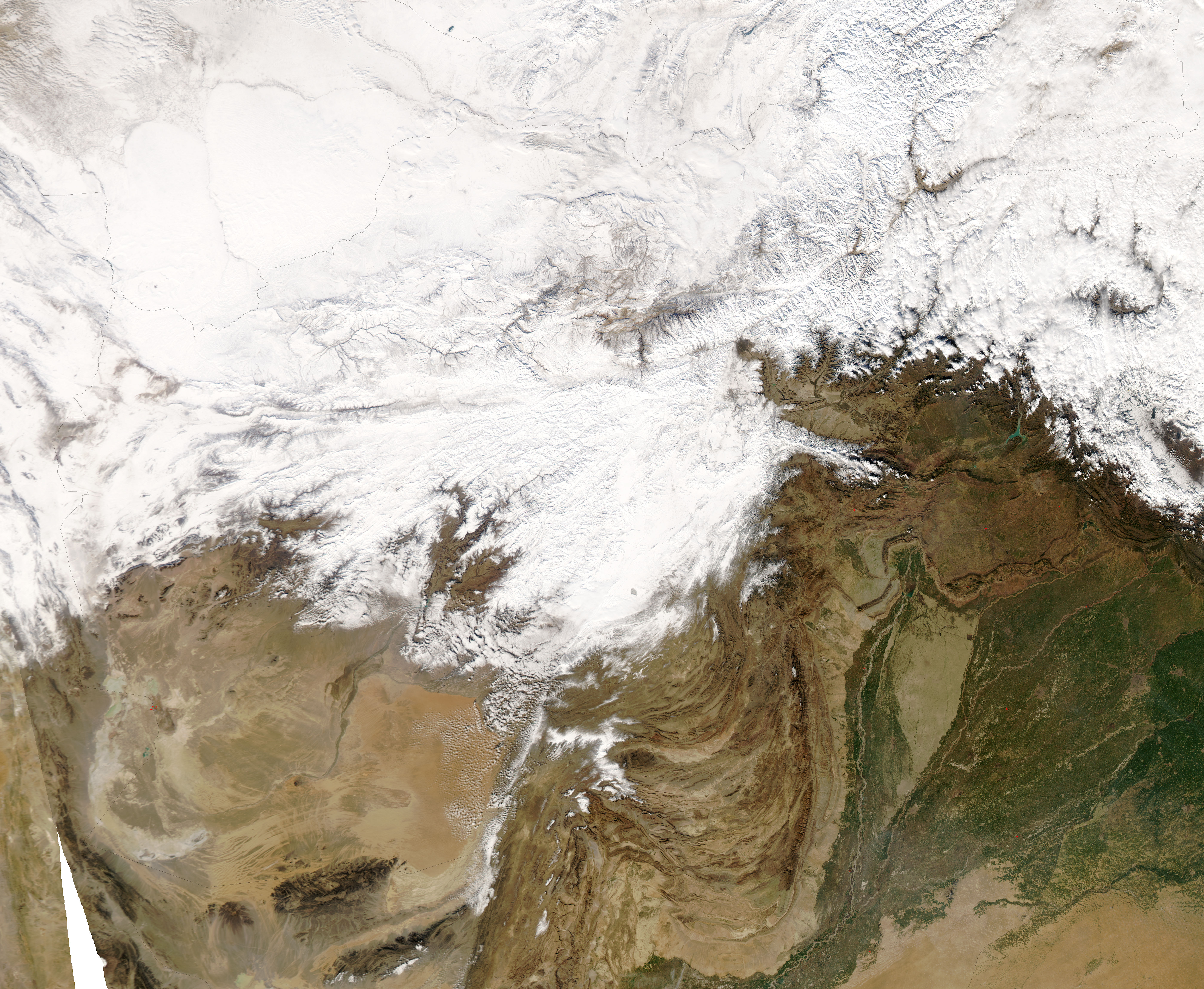 Extreme Cold and Snow in Central Asia - NASA Science