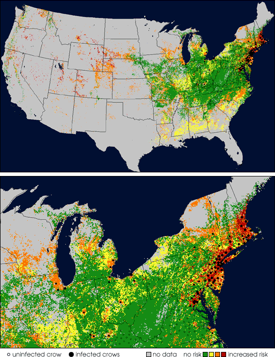 Maps of West Nile Virus Risk