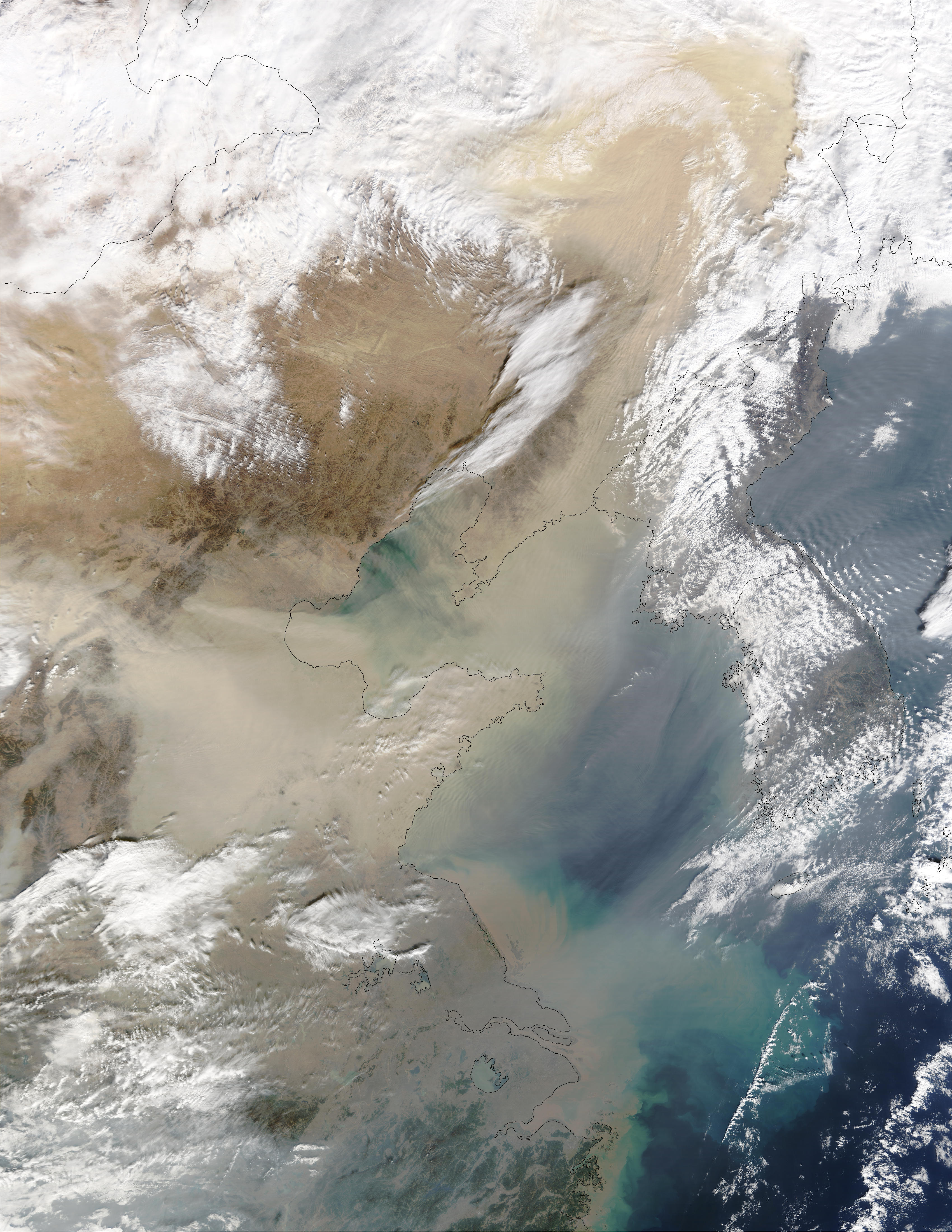Dust Storm Over Eastern China - NASA Science