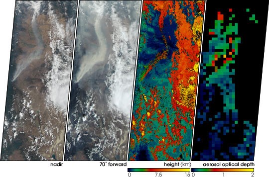 Smoke Plumes from the B&B Complex Fires, Oregon - NASA Science