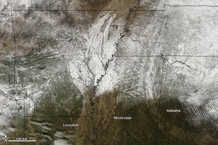 Rare Snow in the U.S. South - NASA Science