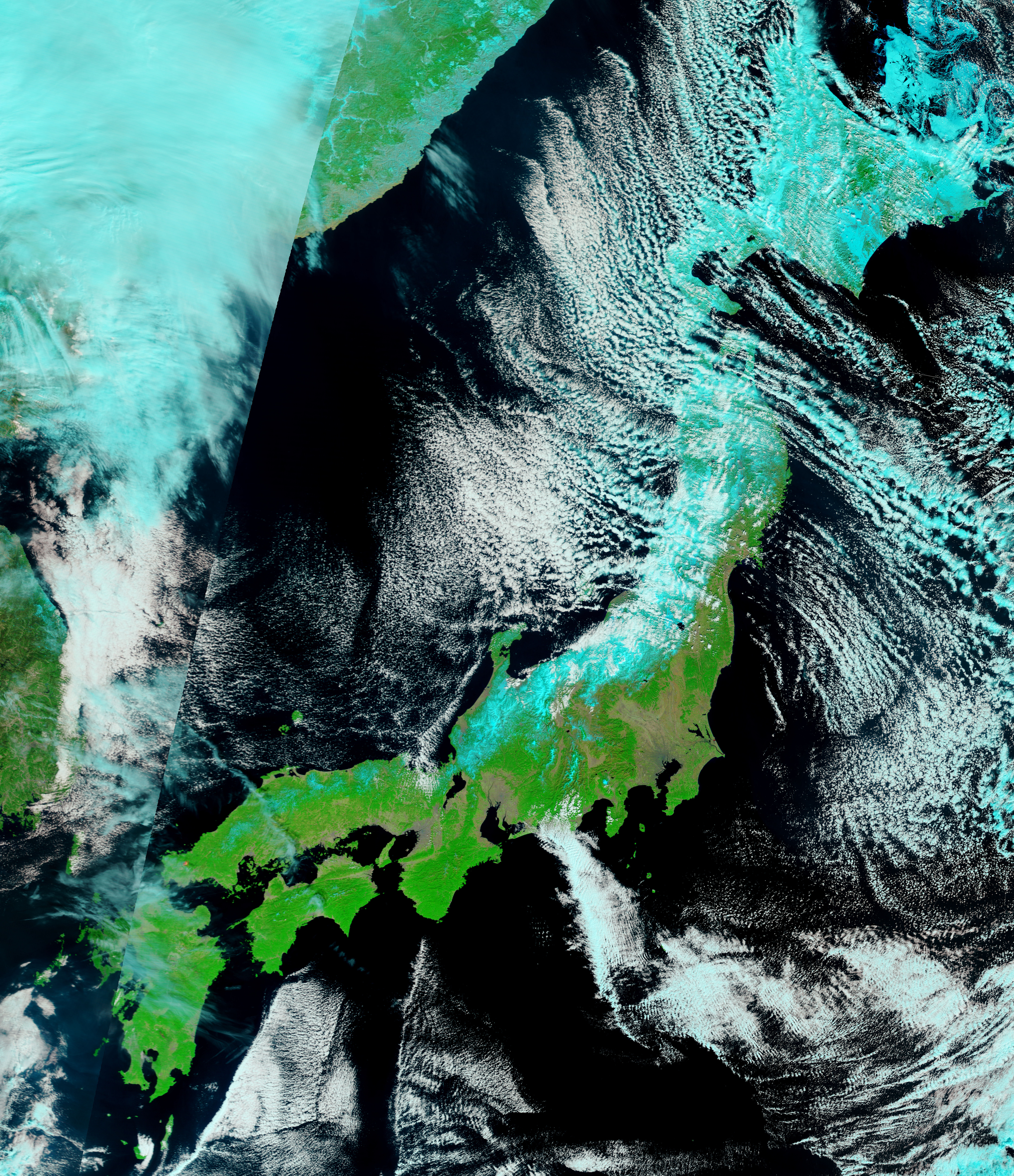 Flooding from Tsunami near Sendai, Japan - NASA Science