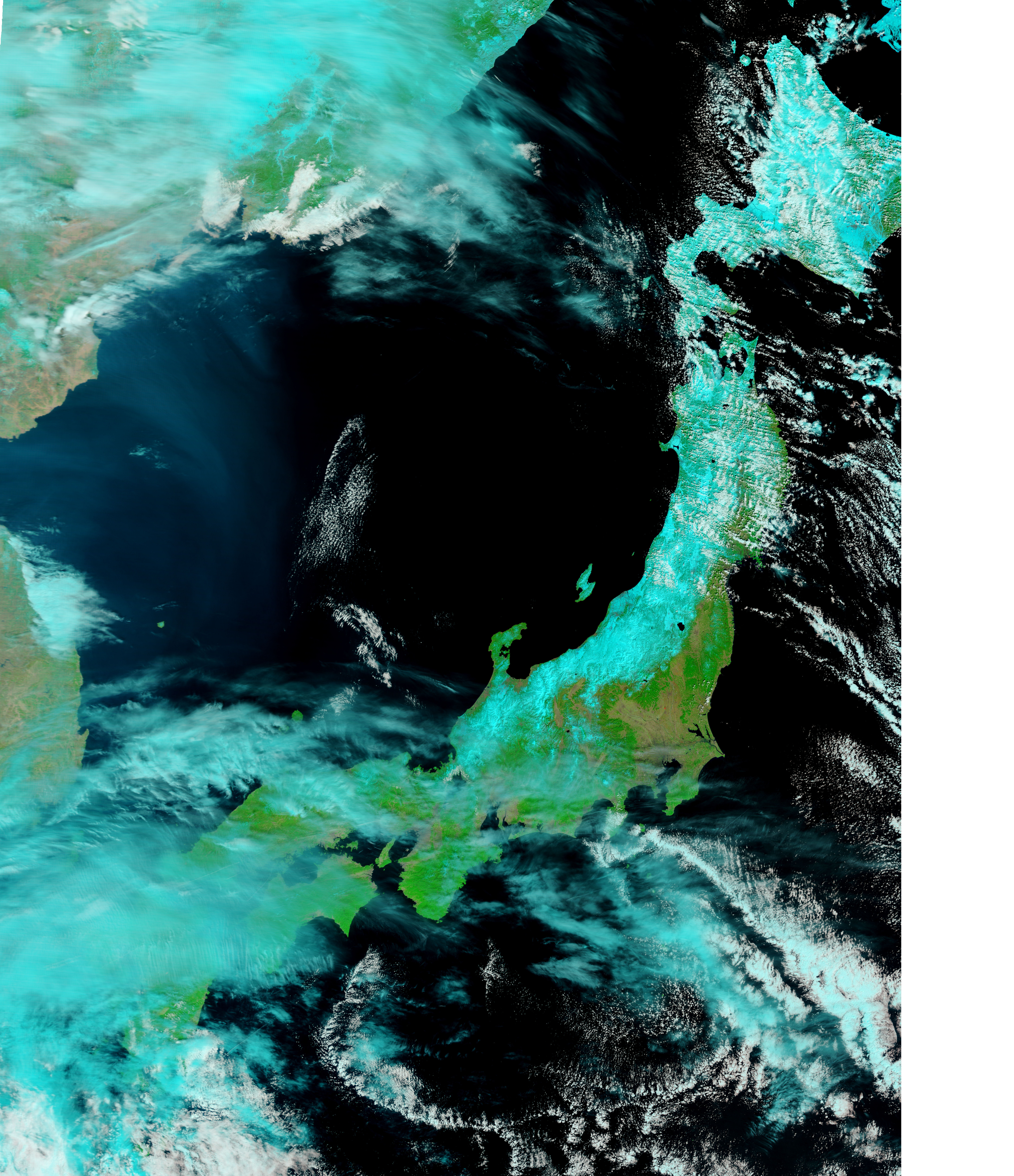 Flooding from Tsunami near Sendai, Japan - NASA Science