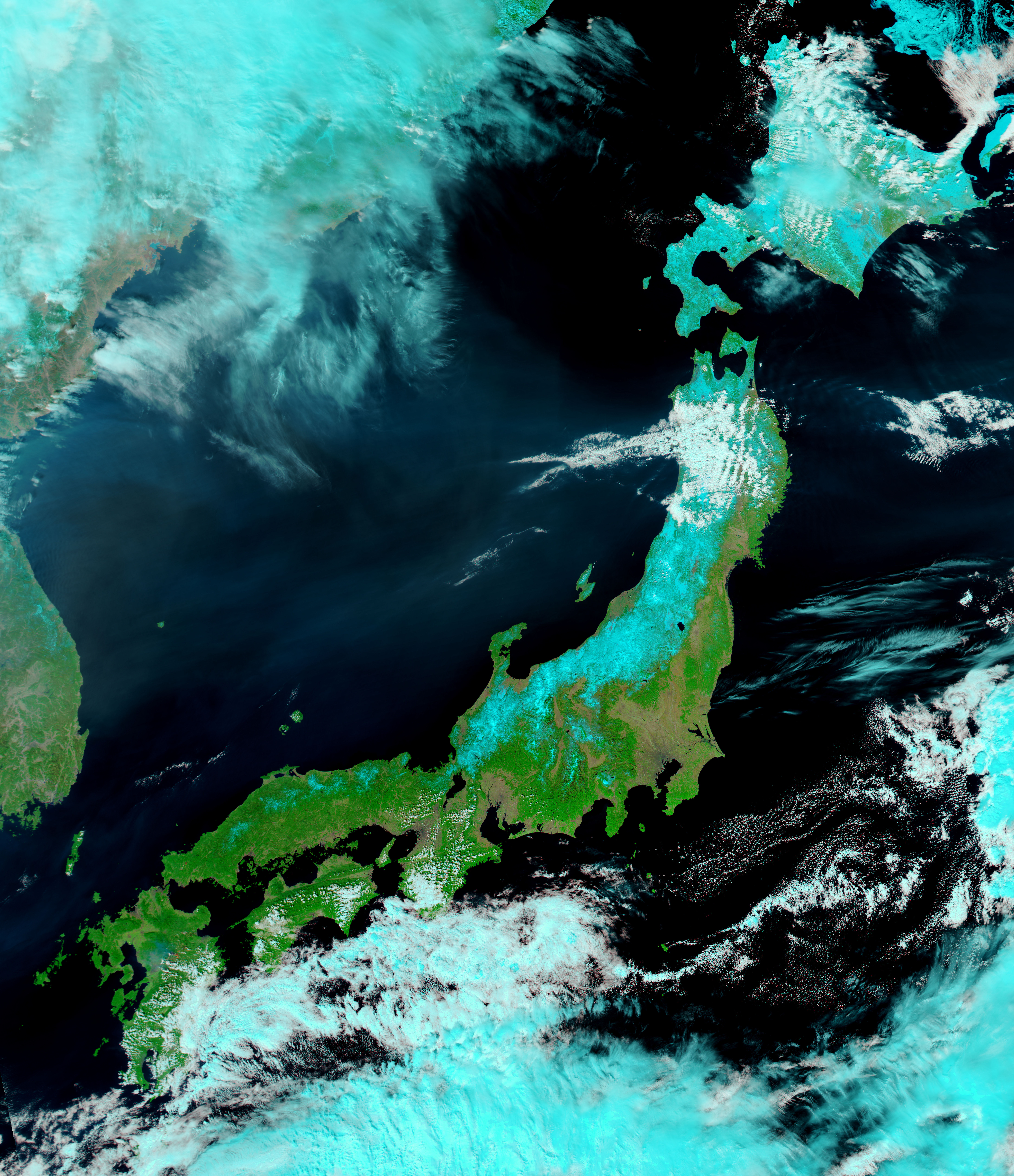 Tsunami flooding near Sendai, Japan - NASA Science