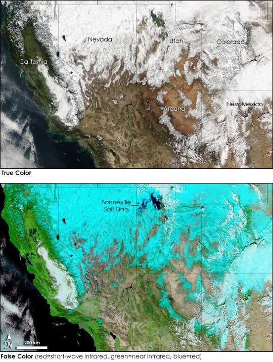 Winter Storms Lash the Western United States - NASA Science