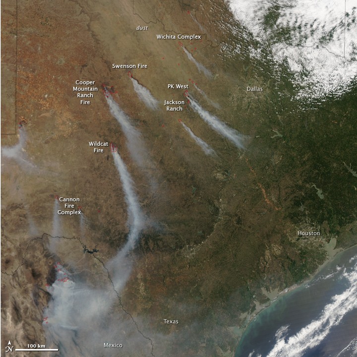 Wildfires in Texas - NASA Science