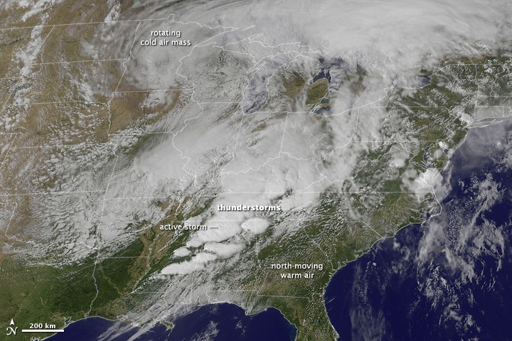 Severe Tornado Outbreak in the Southern United States - NASA Science