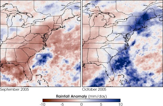 Record Rain and Drought in the East - NASA Science