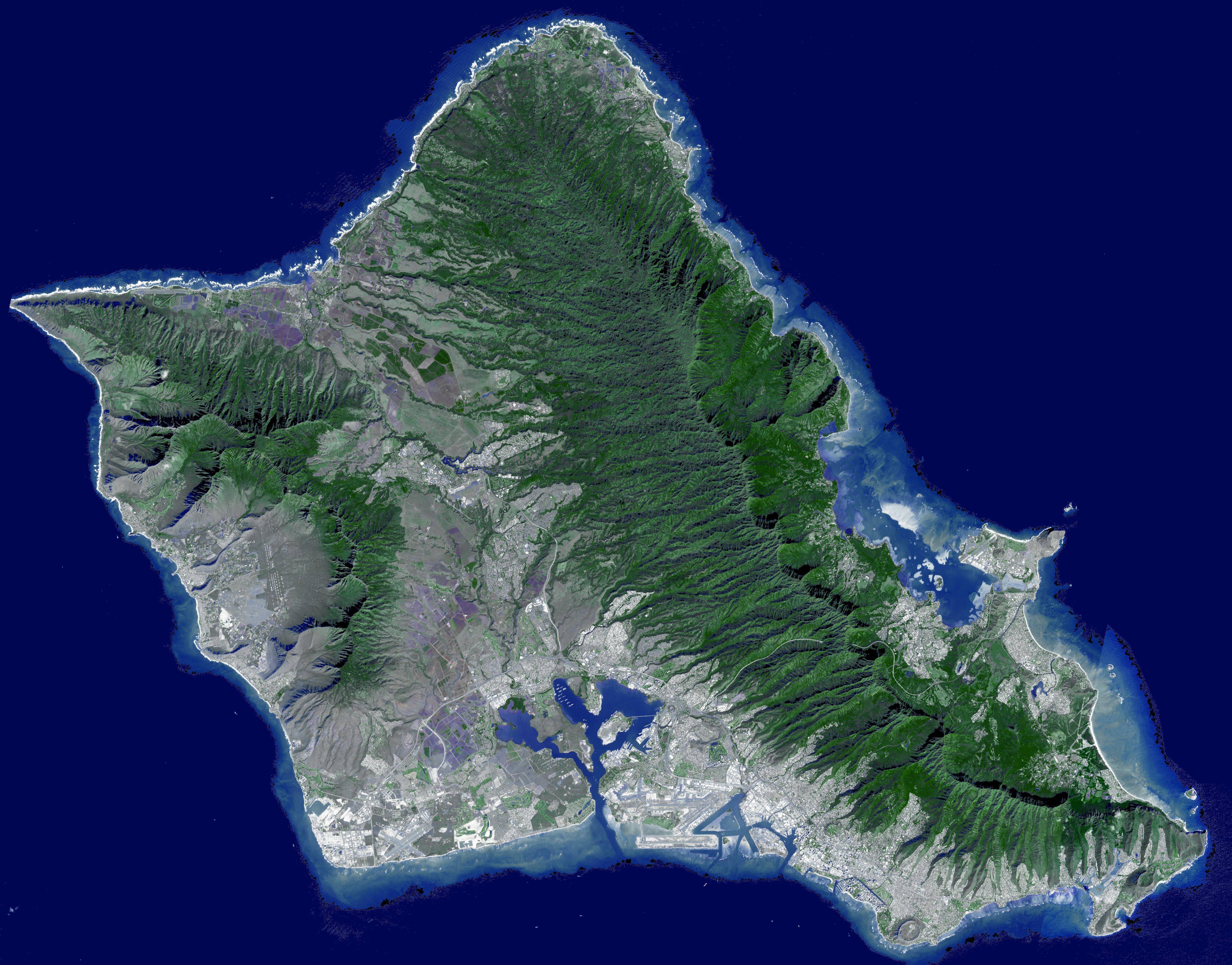 O'ahu, Hawai'i - NASA Science, image size:4481x3509