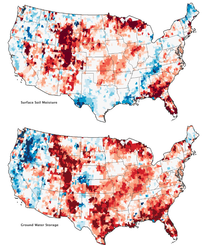 Despite Rain, Drought Lingers in the United States - NASA Science