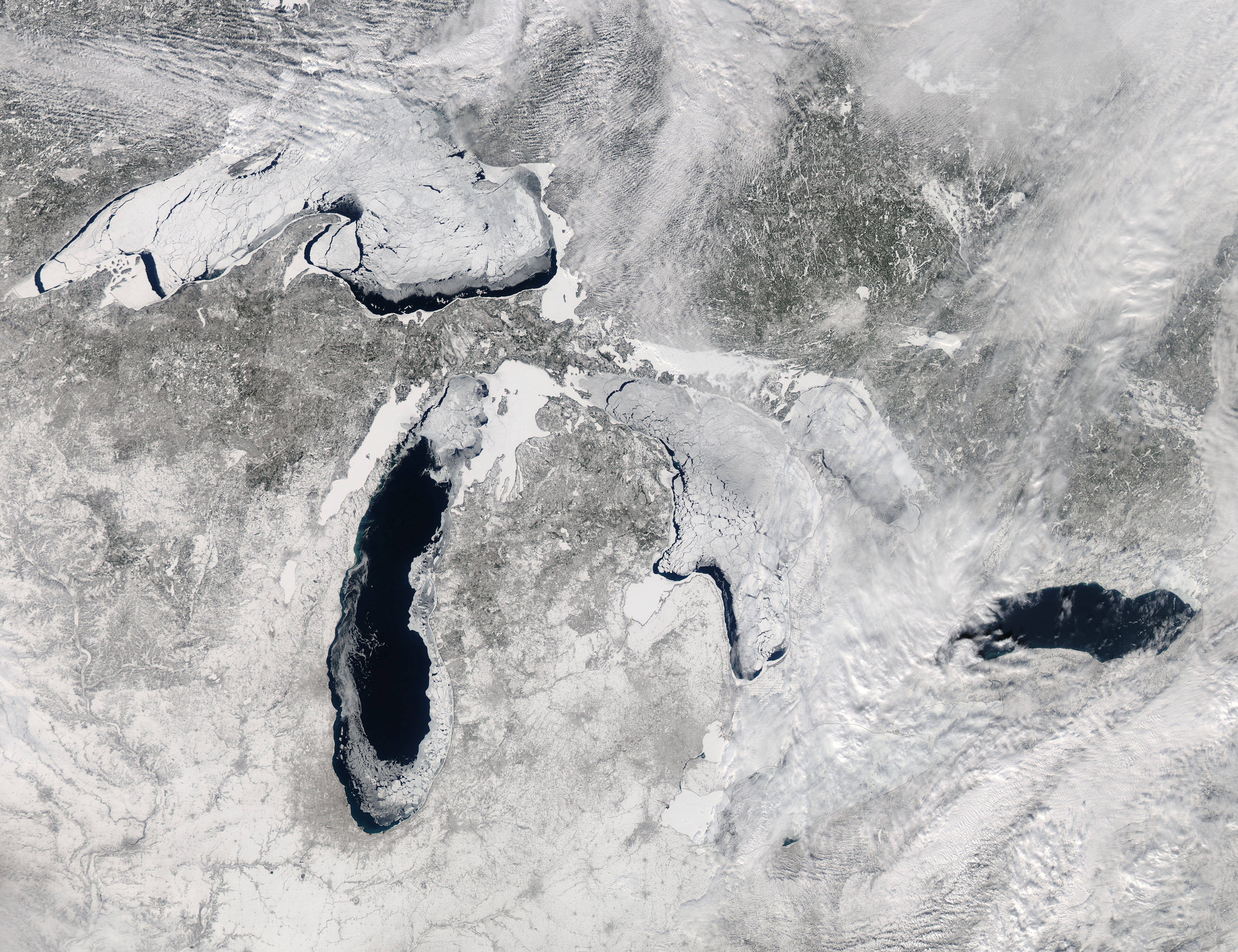 A Great Freeze Over the Great Lakes - NASA Science