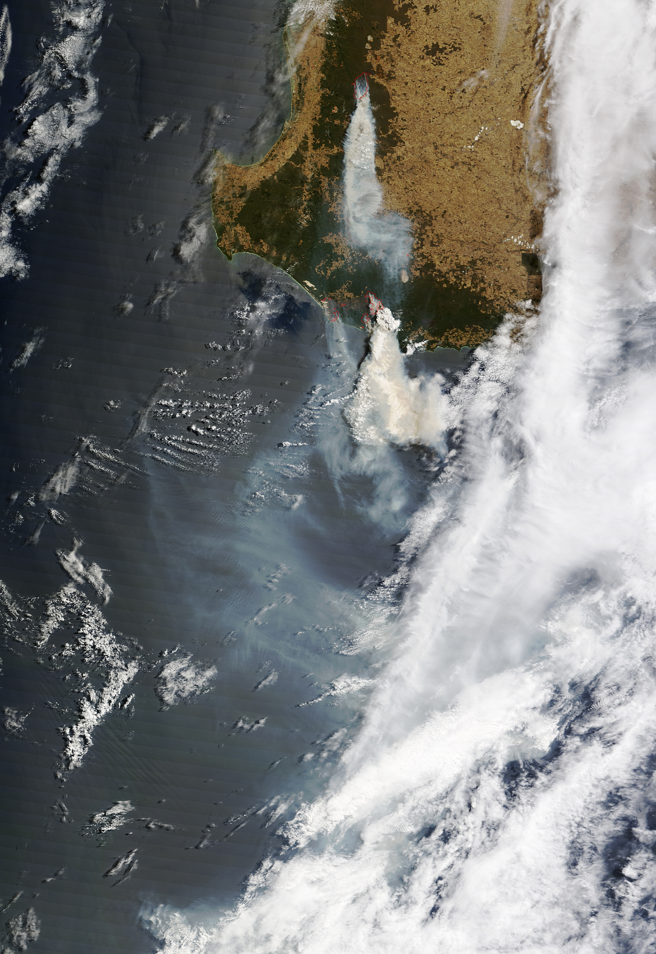 Bushfires Menace Towns in Western Australia - NASA Science