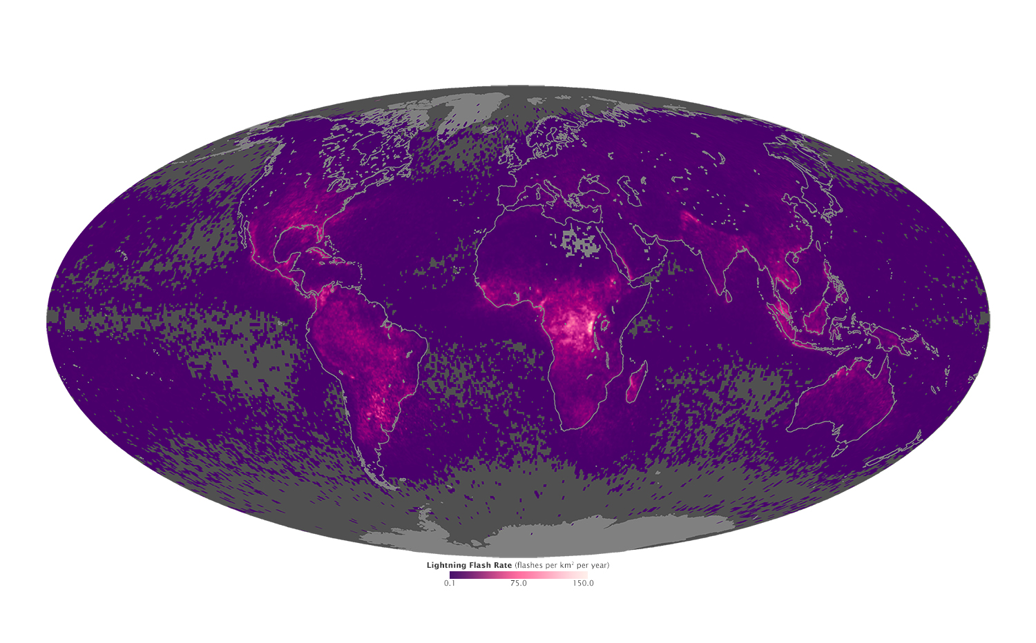 Global Lightning Activity - NASA Science