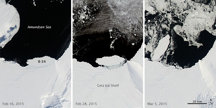 Iceberg B-34 Makes Its Debut off Antarctica - NASA Science