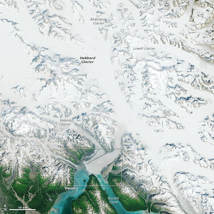 The Advance of Hubbard Glacier - NASA Science
