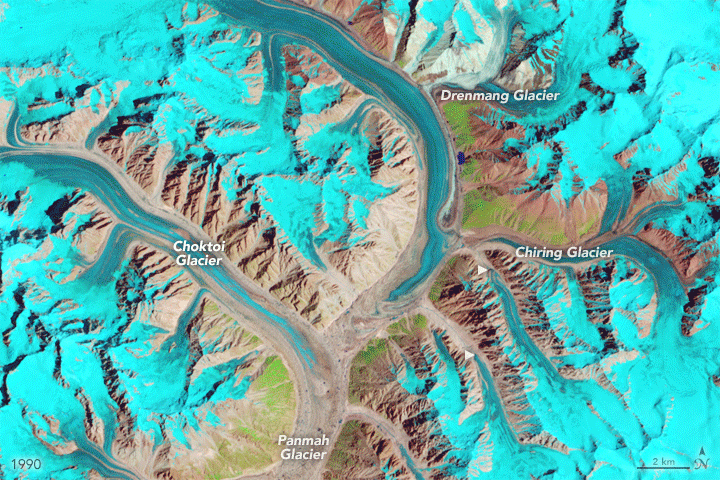 Panmah Glacier - 1990 - 2015