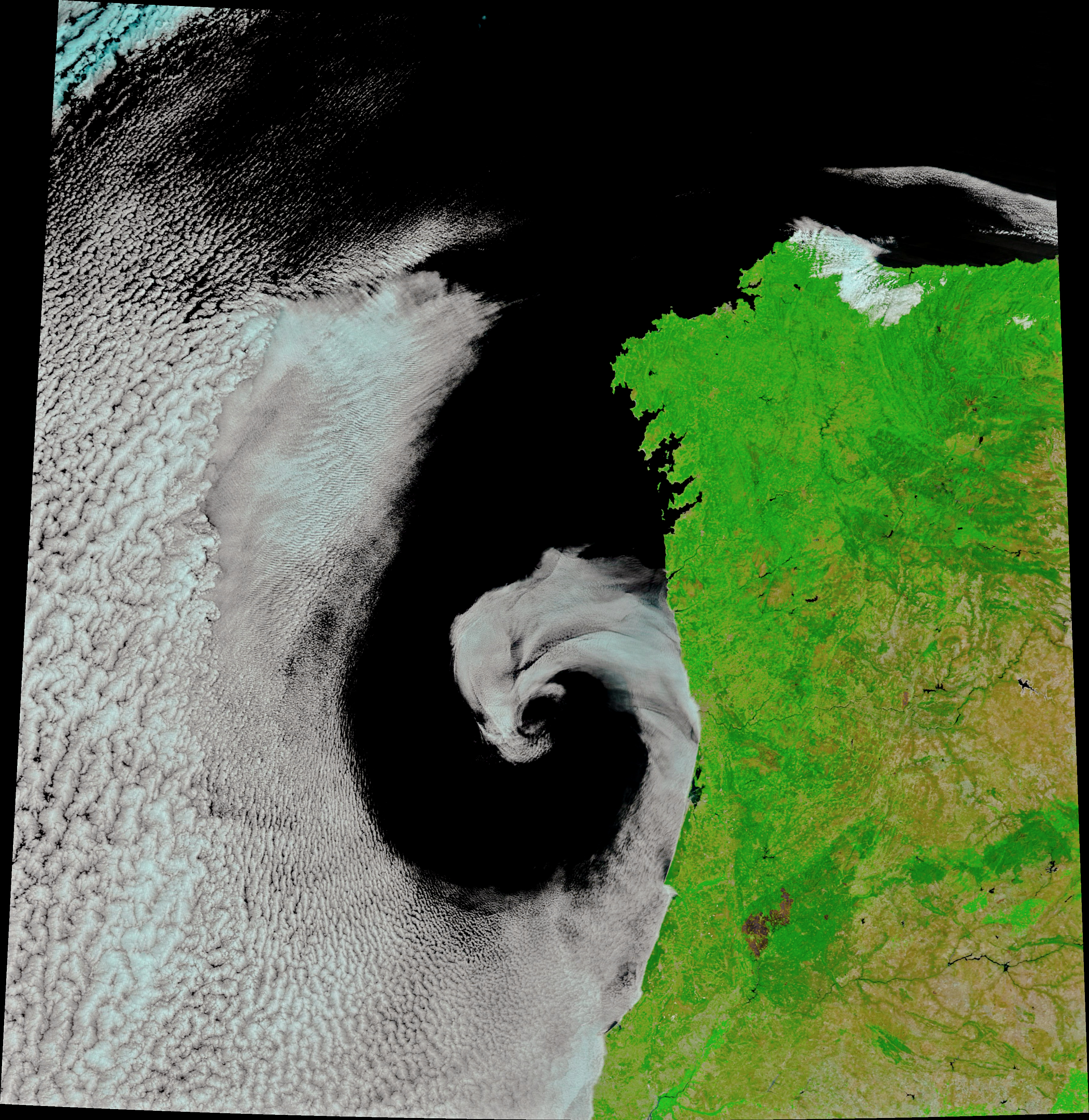 Cyclonic Rotation off Portugal - NASA Science